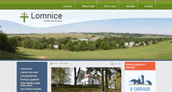Desktop Screenshot of obec-lomnice.cz